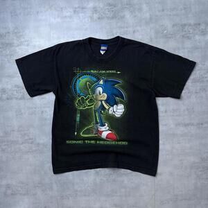 Y2K Sonic 00s Hedgehog Built for speed vintage t shirt
